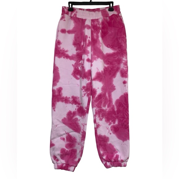 Comfrt Pants - Cmfrt Pink Tie-Dye Joggers Size L